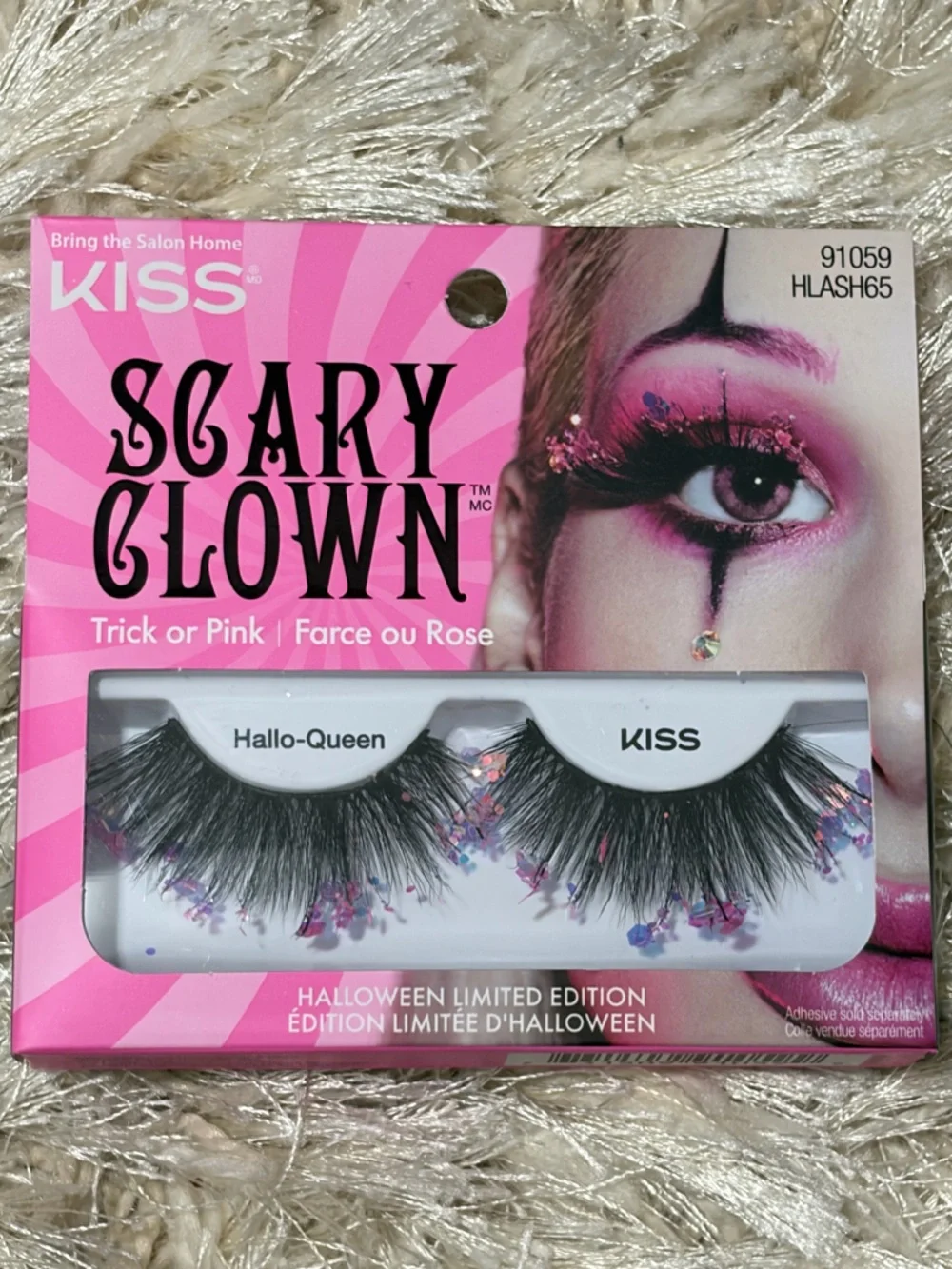False Lashes Bundle with Pink Makeup Bag - New in Box